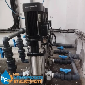 installation of lifting station pumps